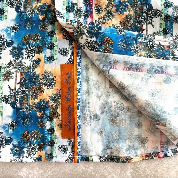 Robert Graham Tailored Fit Button Down Shirt Multi Color Long Sleeve